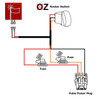 10' Pulse Power Busbar Plug Wire Harness with LIGHTED WHIP On/Off Red Rocker Switch Compatible with Polaris RZR Trail S Pro General Ranger Crew XP