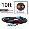 10' Pulse Power Busbar Plug Wire Harness with LIGHTED WHIP On/Off Red Rocker Switch Compatible with Polaris RZR Trail S Pro General Ranger Crew XP