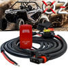 10' Pulse Power Busbar Plug Wire Harness with LED LIGHTBAR On/Off Red Rocker Switch Compatible with Polaris Pulse Power Busbar RZR Trail S Pro Ranger Crew XP 2018-2023