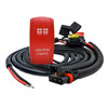 10ft Pulse Power Busbar Plug Wire Harness with LED POD LIGHTS On/Off Red Rocker Switch Compatible with Polaris RZR Trail S Pro Ranger Crew XP General