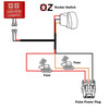 10ft Pulse Power Busbar Plug Wire Harness with LED POD LIGHTS On/Off Red Rocker Switch Compatible with Polaris RZR Trail S Pro Ranger Crew XP General