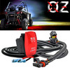 10' Pulse Power Busbar Plug Wire Harness with Laser-etched SPOT LIGHTS On/Off Red Rocker Switch Compatible with Polaris RZR Trail S Pro Ranger General Crew XP