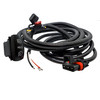 10ft. Pulse Power Bus Bar Plug 3-Wire Harness with HI/LO 3-Position On/Off/On Rocker Switch Compatible with Polaris RZR Pro General Ranger Crew XP