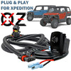 10 ft. Pulse Power Bus Bar Plug Wire Harness with Siren PA System On/Off Rocker Switch Compatible with Polaris XPEDITION XP ADV