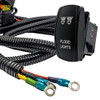 Flood Light On/Off Rocker Switch with Power Busbar Distribution Block Wire Harness Compatible with Can-Am Maverick X3 Max RS Turbo RR Sport Trail Defender Commander