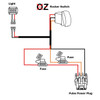 10ft. Pulse Power Bus Bar Plug  Wire Harness with Laser-etched FLOOD LIGHTS On/Off Rocker Switch Compatible with Polaris RZR Trail S 900/1000 Pro Ranger Crew XP General