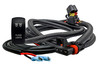10ft. Pulse Power Bus Bar Plug  Wire Harness with Laser-etched FLOOD LIGHTS On/Off Rocker Switch Compatible with Polaris RZR Trail S 900/1000 Pro Ranger Crew XP General