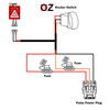 10 ft. Pulse Power Bus Bar Plug Wire Harness Kit with Emergency Lights On/Off Red Rocker Switch for UTV Rescue Vehicles Compatible with Polaris RZR Pro Ranger Crew XP General