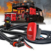 10 ft. Pulse Power Bus Bar Plug Wire Harness Kit with Emergency Lights On/Off Red Rocker Switch for UTV Rescue Vehicles Compatible with Polaris RZR Pro Ranger Crew XP General