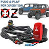10ft. Pulse Power Bus Bar Plug Wire Harness with Emergency Lights On/Off Red Rocker Switch Compatible with Polaris XPEDITION XP ADV