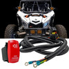 Siren PA System On/Off Red Rocker Switch with Power Busbar Distribution Block Wire Harness Compatible with Can-Am Maverick X3 Max RS Turbo RR Sport Trail Defender Mule YXZ