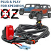 10 ft. Pulse Power Bus Bar Plug Wire Harness with Siren PA System On/Off Red Rocker Switch Compatible with Polaris RZR XPEDITION XP ADV