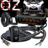 Bumper Mount Amber LED Fog Light Kit with Power Busbar Wiring Harness Compatible with 2018-2025 Can-Am Maverick X3 Max RS Turbo RR Sport Trail Defender Commander