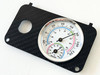 Thermometer Carbon Fiber Golf Cart Key Switch Plate for EZGO TXT PDS Electric 36v 48v