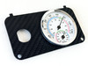 Thermometer Carbon Fiber Golf Cart Key Switch Plate for EZGO TXT PDS Electric 36v 48v