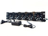 2U Rackmount Cooling Intake Fan Panel – Quiet High-Airflow 19" Server Network AV Cabinet Cooler Carbon Fiber
