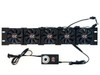 2U Rackmount Cooling Exhaust + Intake Fan Panel – Quiet High-Airflow 19" Server Network AV Cabinet Cooler Carbon Fiber