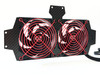 Dual Automatic RV Fridge Cooling Fan with Red Grille Whisper Quiet 12v fits Dometic Norcold Motorhome Trailer