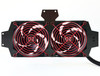 Dual Automatic RV Fridge Cooling Fan with Red Grille Whisper Quiet 12v fits Dometic Norcold Motorhome Trailer
