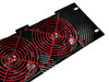 Dual Automatic RV Fridge Cooling Fan with Red Grille Whisper Quiet 12v fits Dometic Norcold Motorhome Trailer