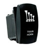 TRAIN HORN | On / Off Momentary Rocker Switch | 4-Pin 20A Blue LED Backlit | Waterproof 12V – 48V