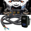 LED Work Lights On/Off Rocker Switch with Power Busbar Distribution Block Wire Harness Compatible with Can-Am Maverick X3 Max RS Turbo RR Sport Trail Defender Commander
