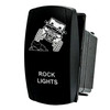 UTV Rock Lights | On / Off Rocker Switch | 4-Pin 20A Blue LED Backlit | Waterproof 12V – 48V