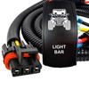UTV LIGHT BAR On/Off Rocker Switch with Pulse Power Busbar Plug Wire Kit Compatible with Polaris RZR PRO XP Ranger General ADV  2018-2026