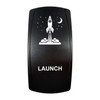 Launch | On / Off Momentary Rocker Switch | 4-Pin 20A Blue LED Backlit | Waterproof 12V – 48V