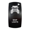 UTV Switch Cover | Whip Light | Standard Rocker Switch Size | Automotive, Boat, Utility