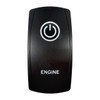 Switch Cover | Engine | Round Icon | Standard Rocker Switch Size | Automotive, Boat, Utility