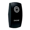 Switch Cover | Engine | Round Icon | Standard Rocker Switch Size | Automotive, Boat, Utility