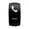 PHONE | On / Off Rocker Switch | Analog Icon | 4-Pin 20A Blue LED Backlit | Waterproof 12V – 48V
