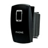 PHONE | On / Off Rocker Switch | Cellphone Icon | 4-Pin 20A Blue LED Backlit | Waterproof 12V – 48V