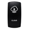 CLOUD | On / Off Rocker Switch | 4-Pin 20A Blue LED Backlit | Waterproof 12V – 48V