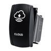 CLOUD | On / Off Rocker Switch | 4-Pin 20A Blue LED Backlit | Waterproof 12V – 48V