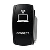 CONNECT | On / Off Rocker Switch | 4-Pin 20A Blue LED Backlit | Waterproof 12V – 48V