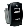 CONNECT | On / Off Rocker Switch | 4-Pin 20A Blue LED Backlit | Waterproof 12V – 48V