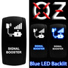 SIGNAL BOOSTER | On / Off Rocker Switch | 4-Pin 20A Blue LED Backlit | Waterproof 12V – 48V