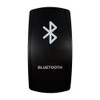 BLUETOOTH rocker switch with laser-etched bluetooth icon, in daylight