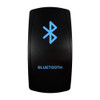 BLUETOOTH rocker switch with laser-etched bluetooth icon, with the blue LED backlight on