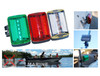 OZ® Marine portable Navigation Lights, wireless LED Red Green White boat safety