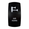 AIR HORN rocker switch with laser-etched air horn icon, in daylight