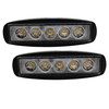 1 Pair 15w LED Light Work ATV 4x4 Off Road Light Fog Driving Roof Bar Truck SUV Car