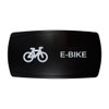 E-BIKE horizontal rocker switch with laser-etched bicycle / e-bike icon, in daylight