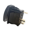 A/C horizontal rocker switch side view showing 4-pin terminals, rated 12V 20A and 48V 5A DC