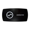 GENERATOR horizontal rocker switch with laser-etched generator icon, in daylight