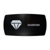 DIAMOND horizontal rocker switch with laser-etched diamond icon, in daylight