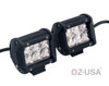 D4D 4" SPOT Beam LED Pair 4D reflector Work Light Bar Black for Off-Road SUV Boat 4WD Jeep