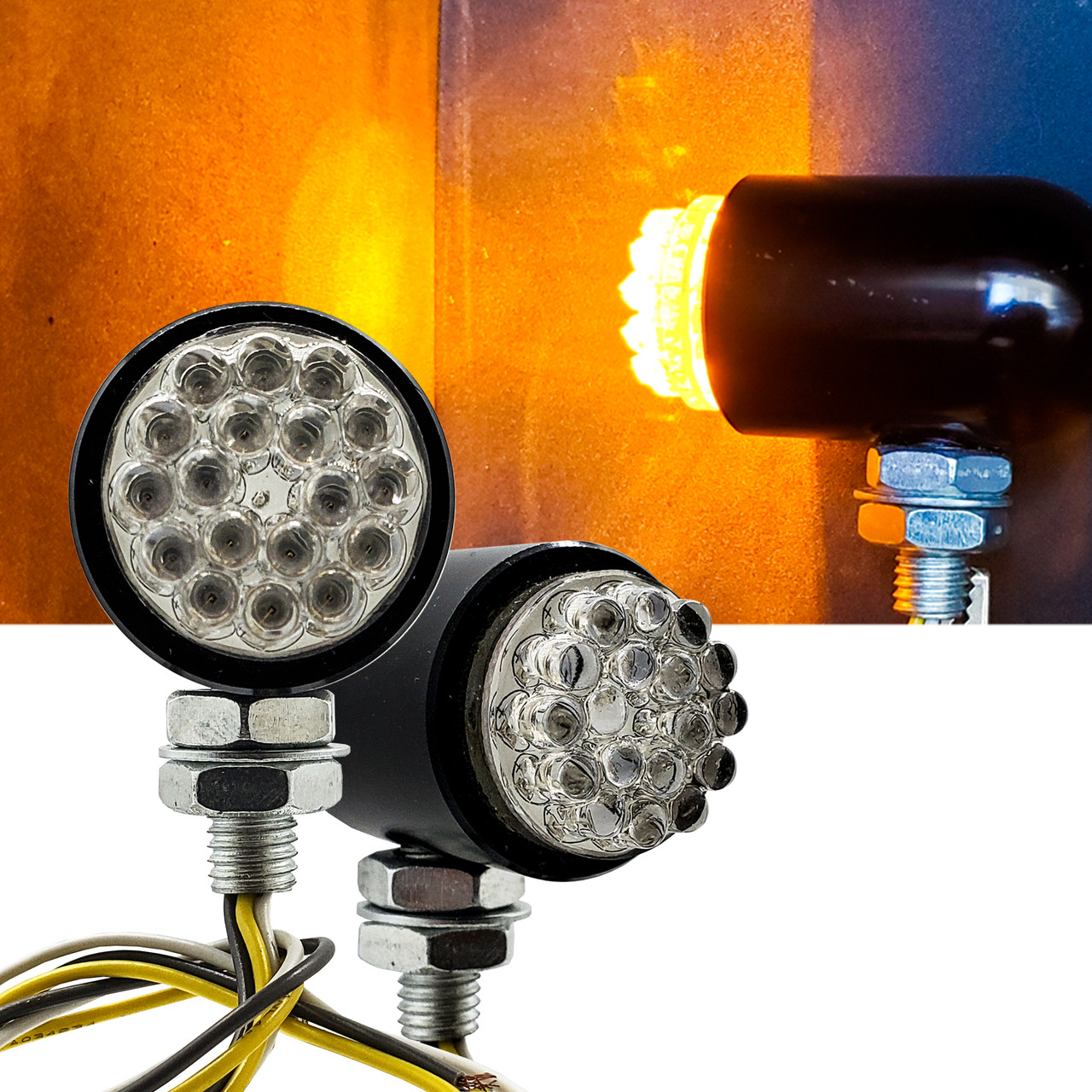 High output auxiliary lights for your motorcycle.